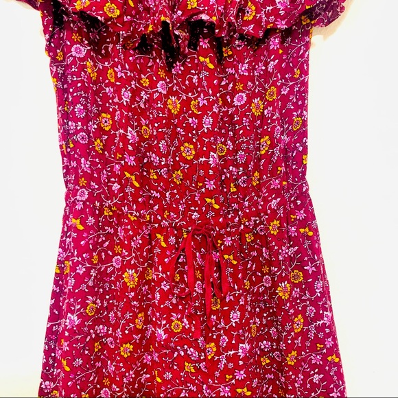 Chelsea & Violet Off Shoulder Ruffle Floral Jumpsuit Women size S - Picture 7 of 11